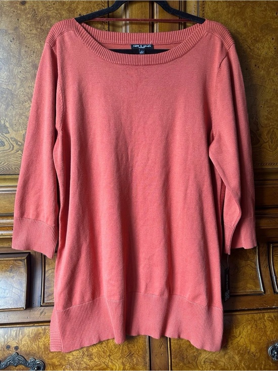Cable & Gauge Sweaters - Women’s Coral Lightweight Sweater Tunic – Cable & Gauge – Size 1X